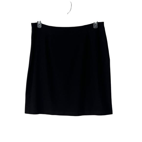 Eileen Fisher Dresses & Skirts - Eileen Fisher Womens Size Large Straight Stretch Short Classic Skirt Black